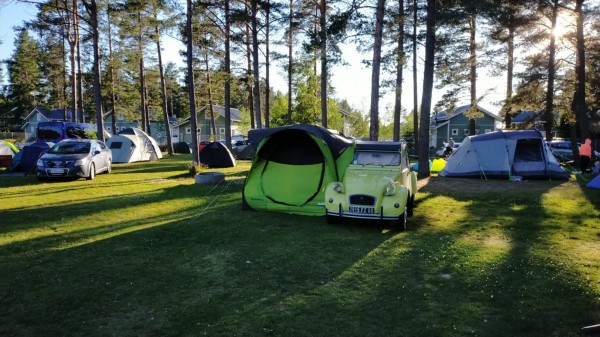 arrivé au camping de Kalajoki