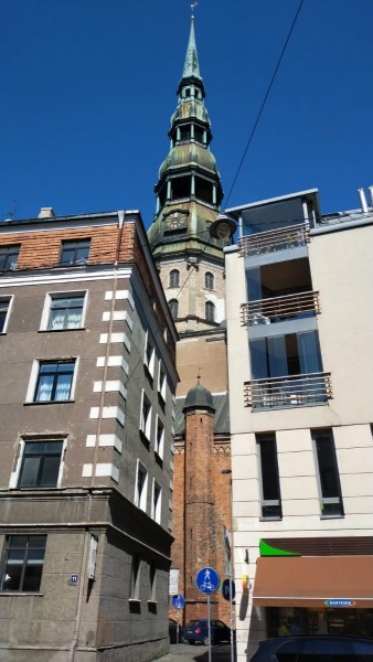 Clocher de l'église saint Pierre . Plus haute tour en bois d'Europe jusqu'à la 2eme guerre mondiale.
