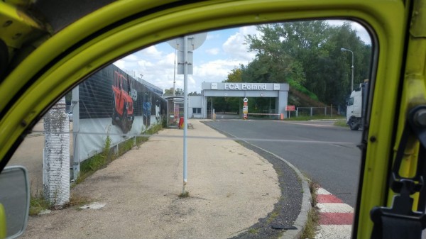 Entré de l'usine FIAT à Bielsko Biala ou était fabriquée la FIAT 126 avant l'adhésion à l'Europe.