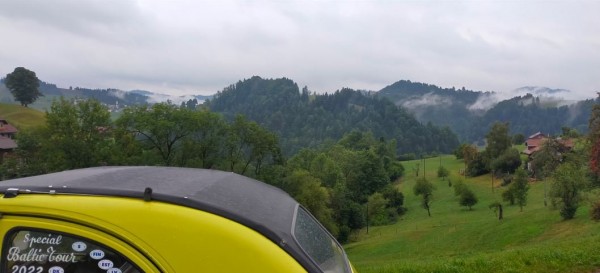 Matinée de balade avec de beau paysages, mais sous une forte pluie