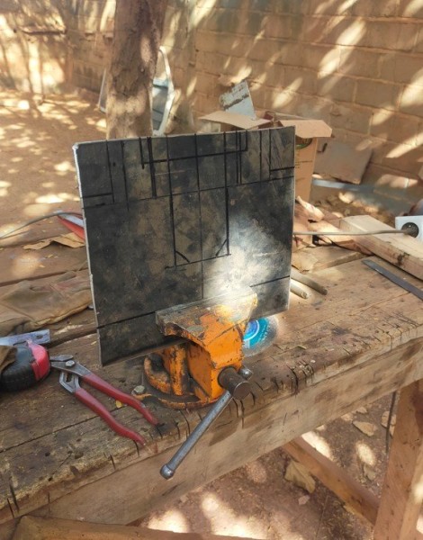 Tracé des découpes et pliage sur la tôles