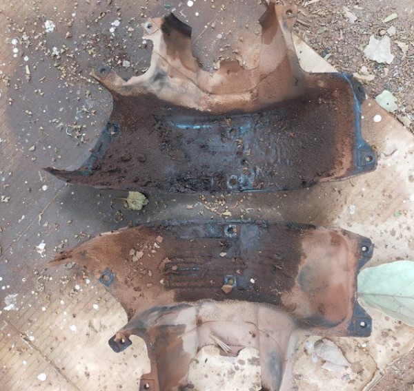 démontage des conduits d'air inferieurs