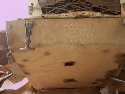 Tole alu de protection sous moteur